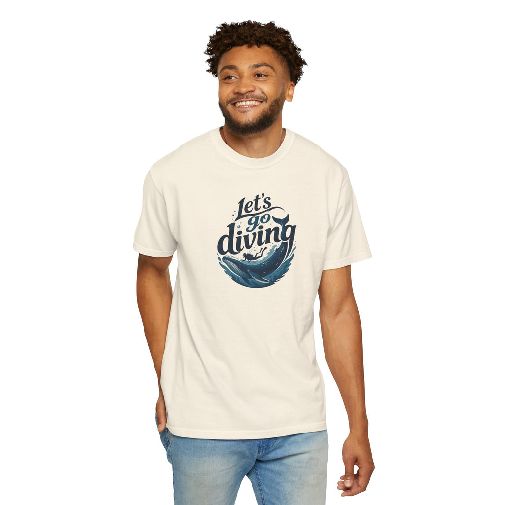 Let's go Diving Graphic T-Shirt — Beachy Summer Water Design