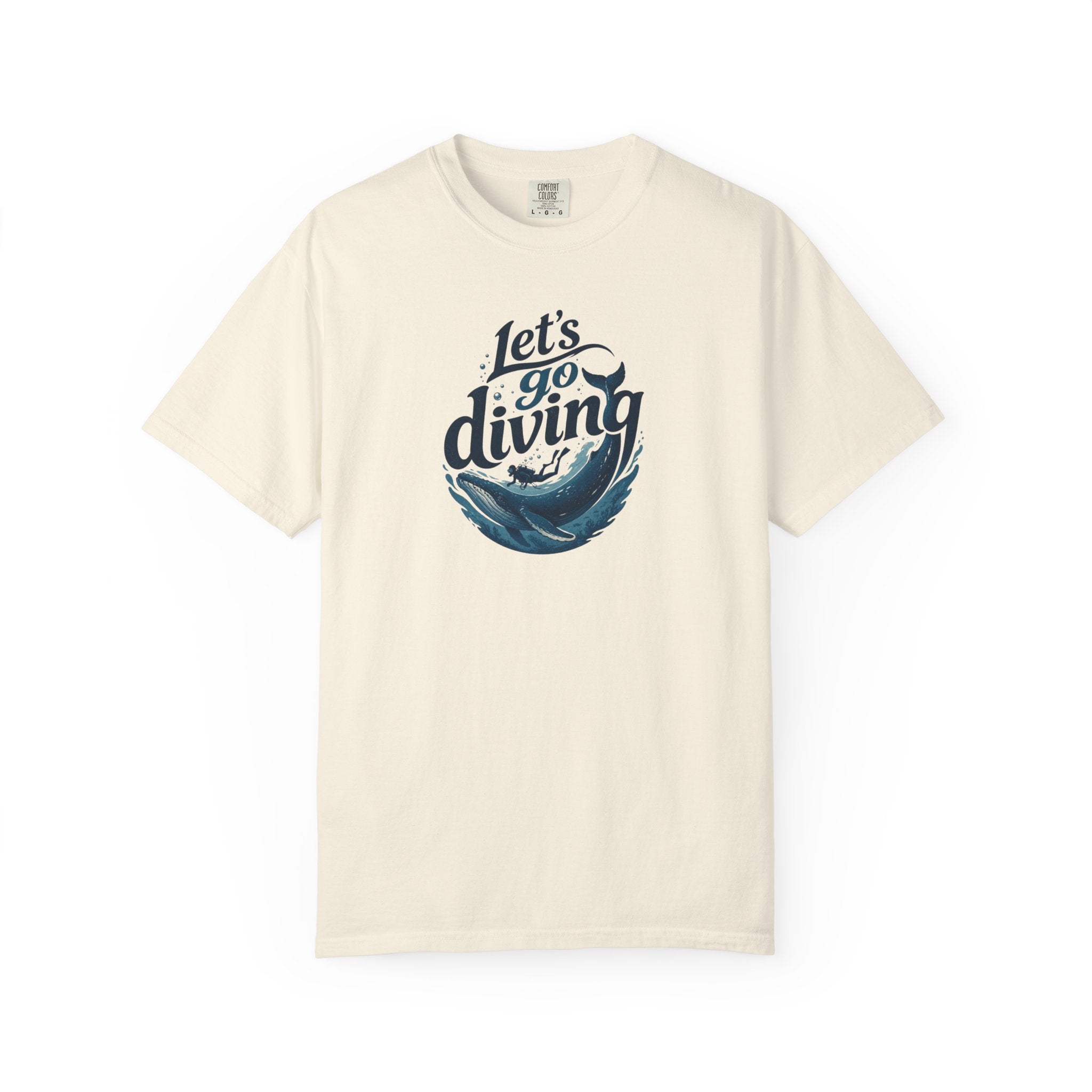 Let's go Diving Graphic T-Shirt — Beachy Summer Water Design