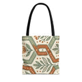 Floral Tile Pattern Tote Bag — Boho Vintage Botanical AOP Tote