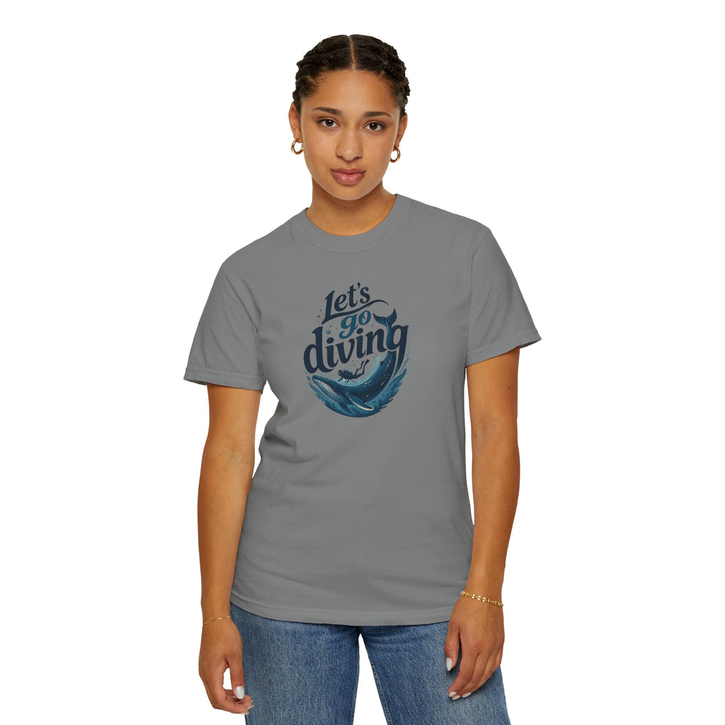 Let's go Diving Graphic T-Shirt — Beachy Summer Water Design