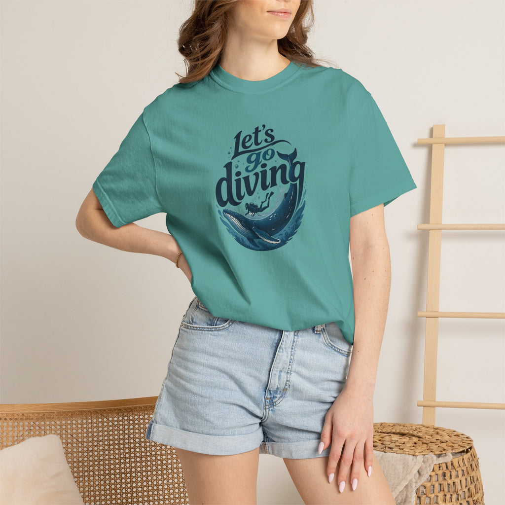 Let's go Diving Graphic T-Shirt — Beachy Summer Water Design