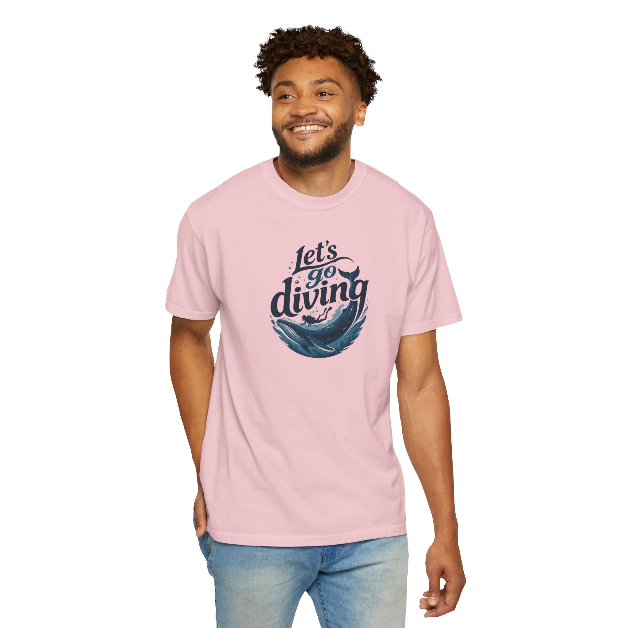 Let's go Diving Graphic T-Shirt — Beachy Summer Water Design