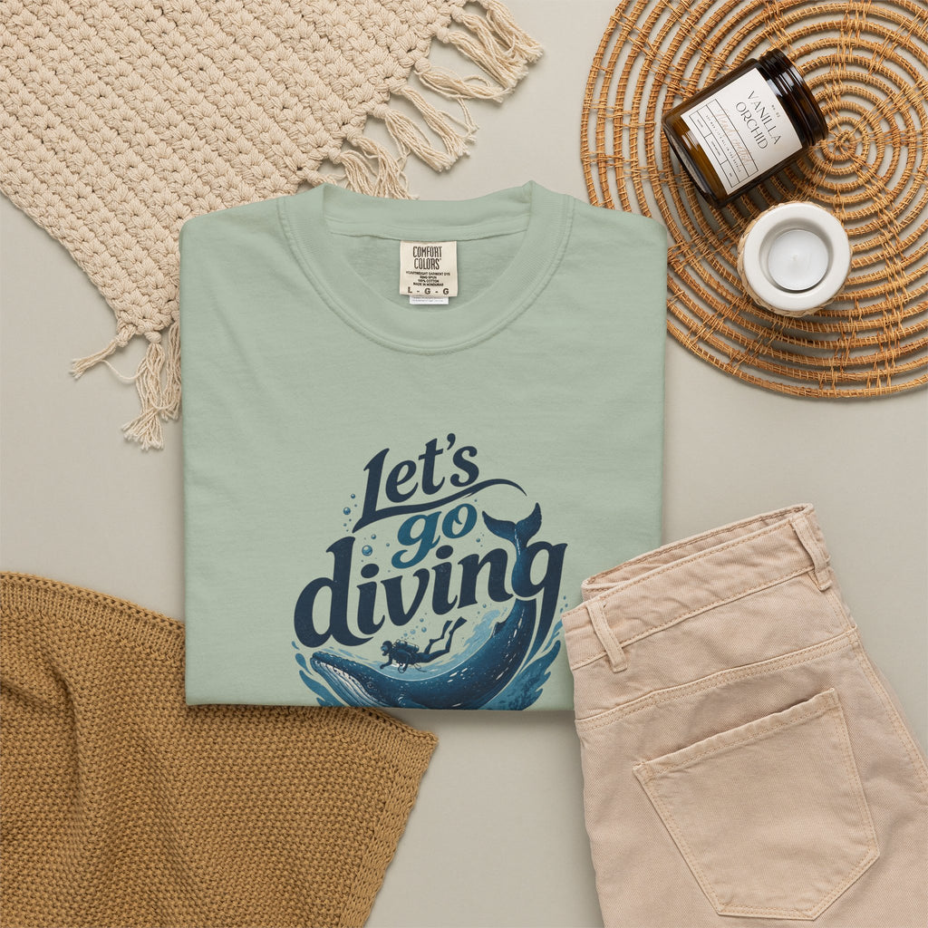 Let's go Diving Graphic T-Shirt — Beachy Summer Water Design