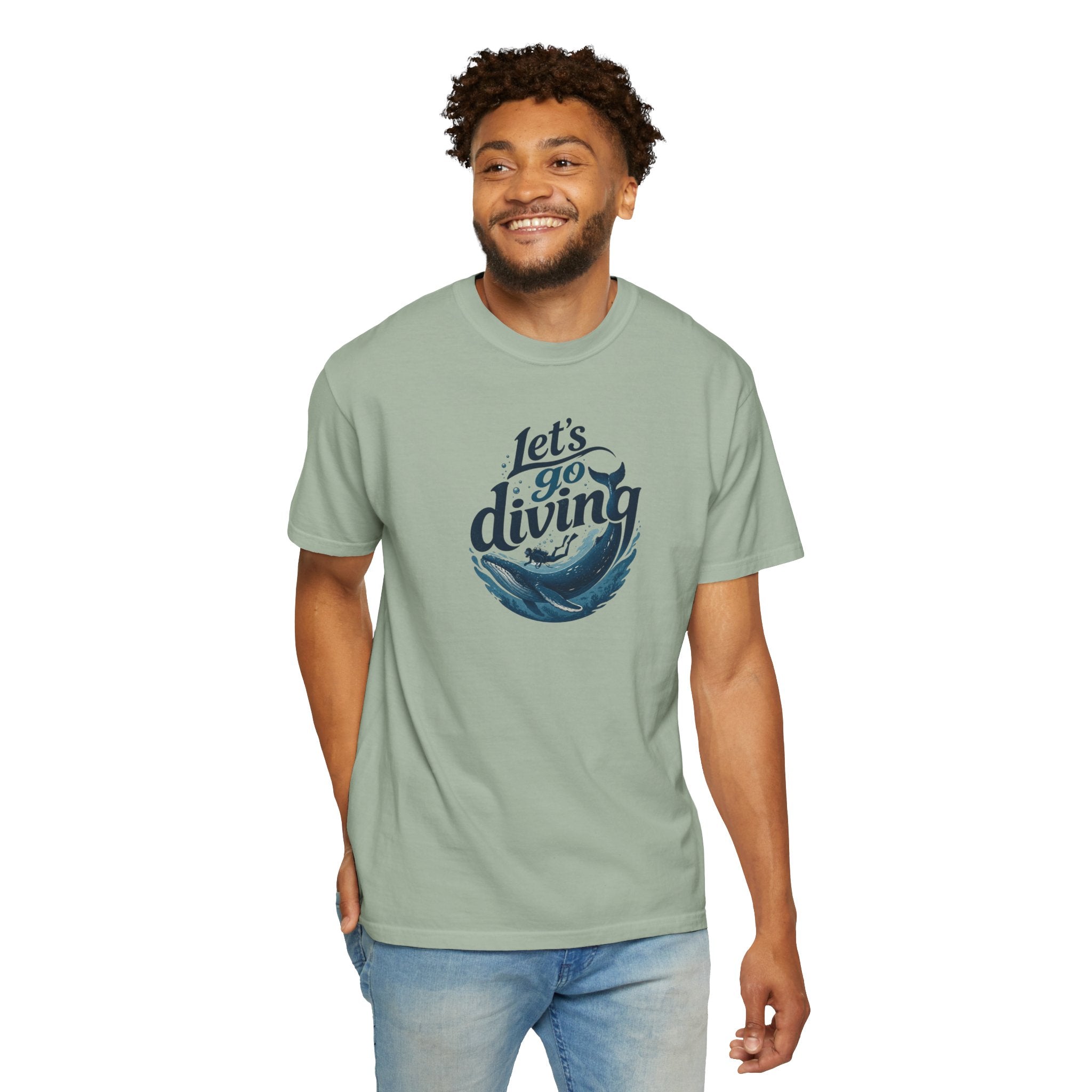 Let's go Diving Graphic T-Shirt — Beachy Summer Water Design