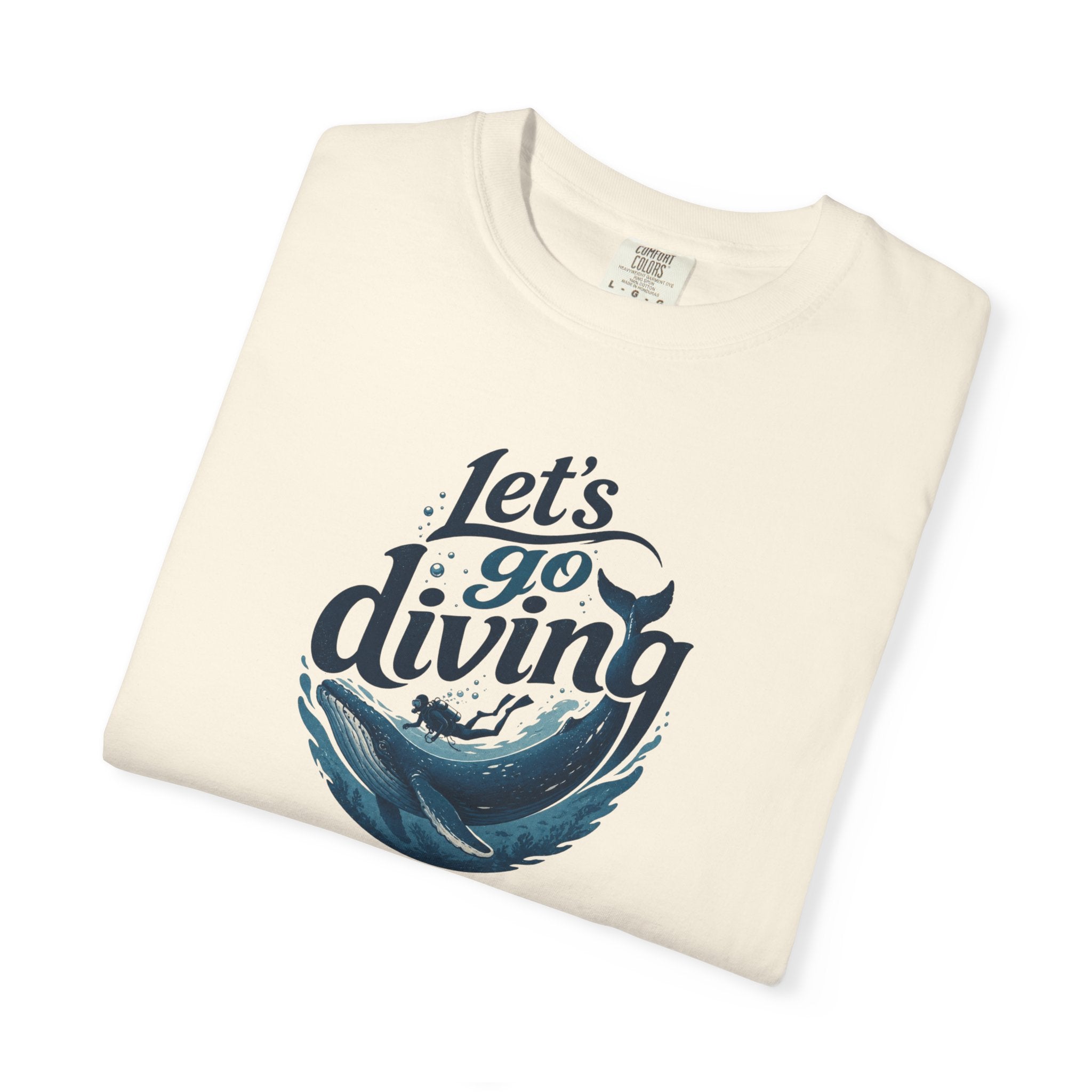 Let's go Diving Graphic T-Shirt — Beachy Summer Water Design