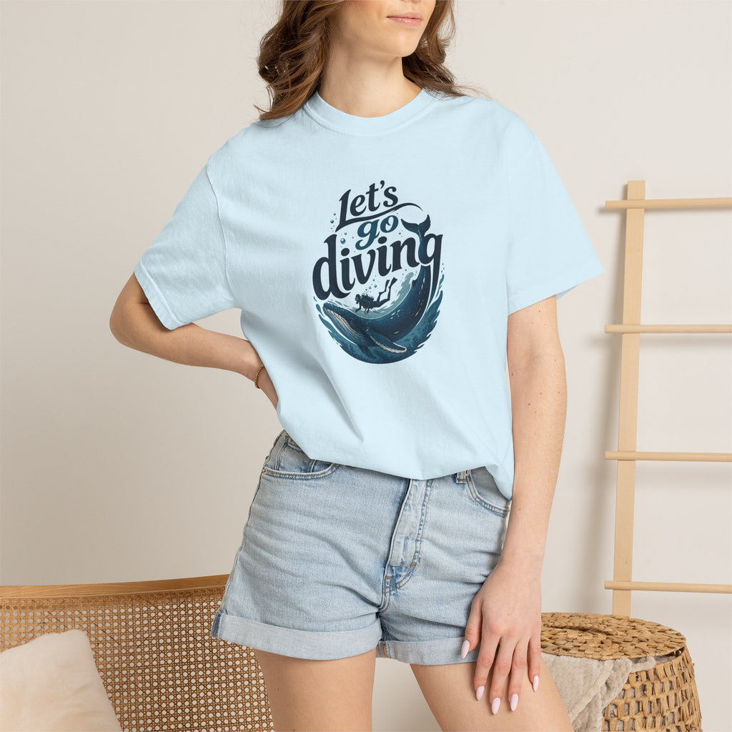 Let's go Diving Graphic T-Shirt — Beachy Summer Water Design