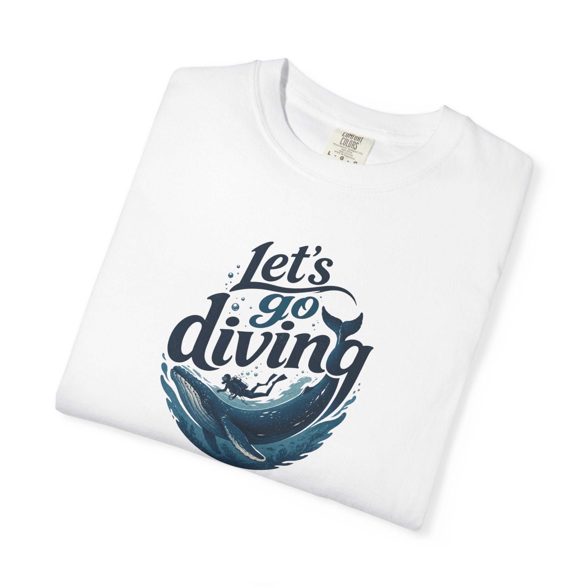 Let's go Diving Graphic T-Shirt — Beachy Summer Water Design