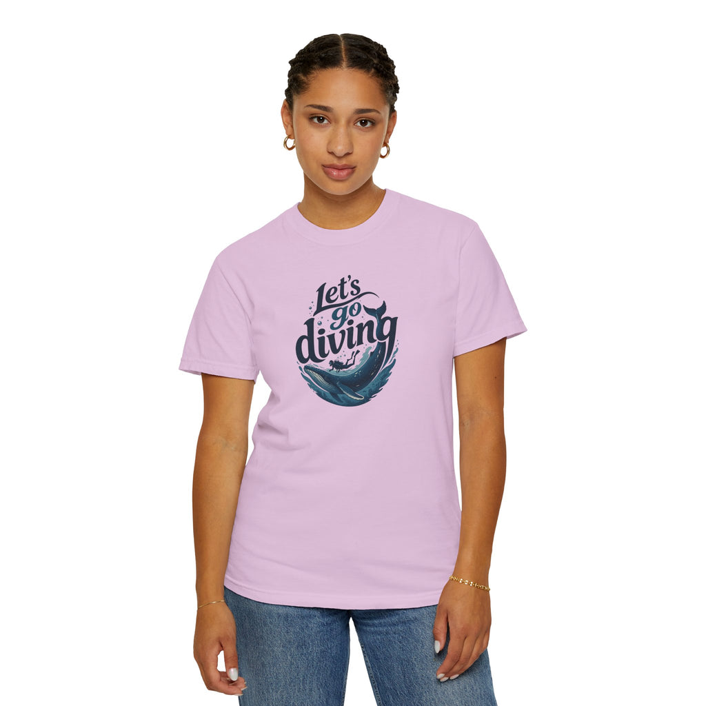 Let's go Diving Graphic T-Shirt — Beachy Summer Water Design