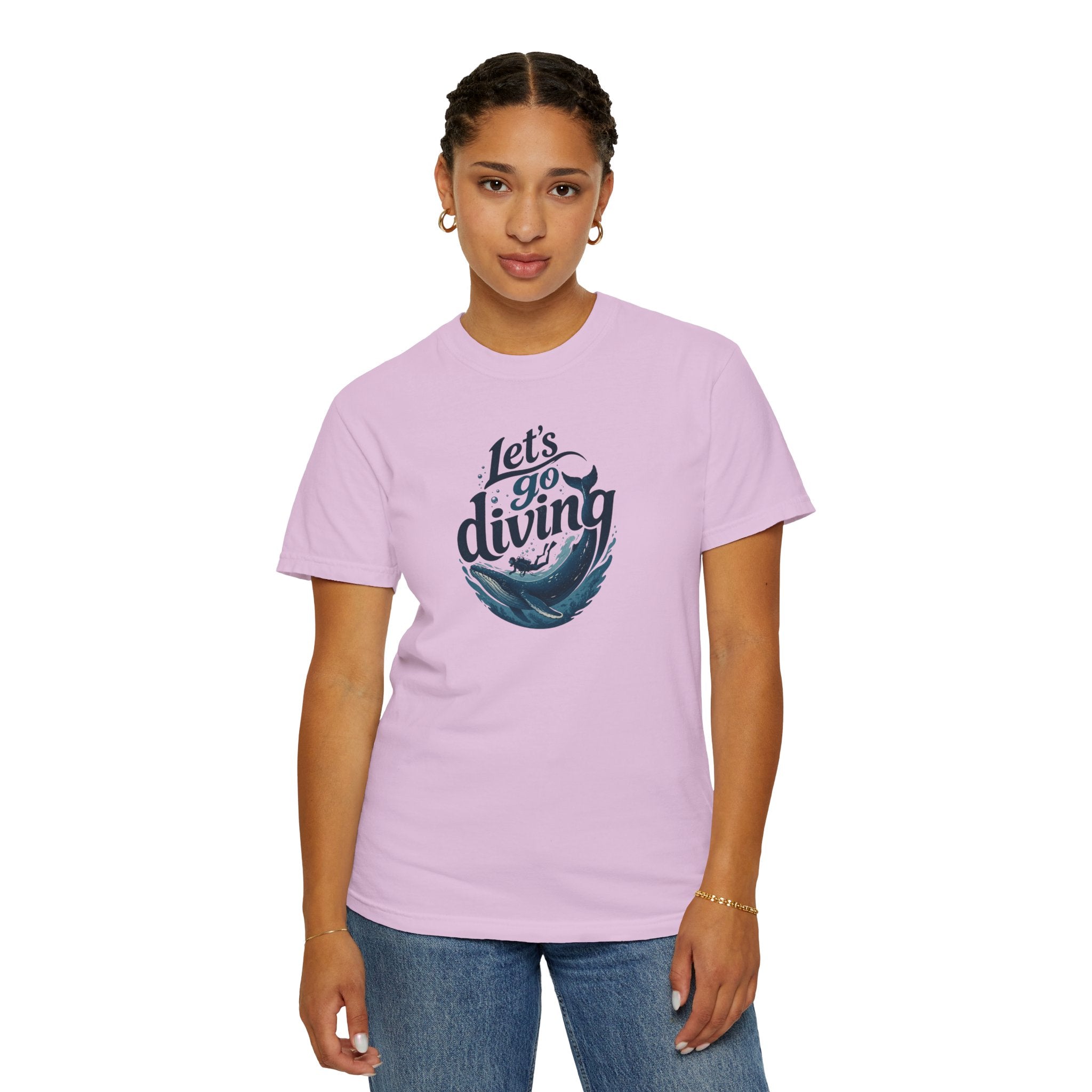 Let's go Diving Graphic T-Shirt — Beachy Summer Water Design