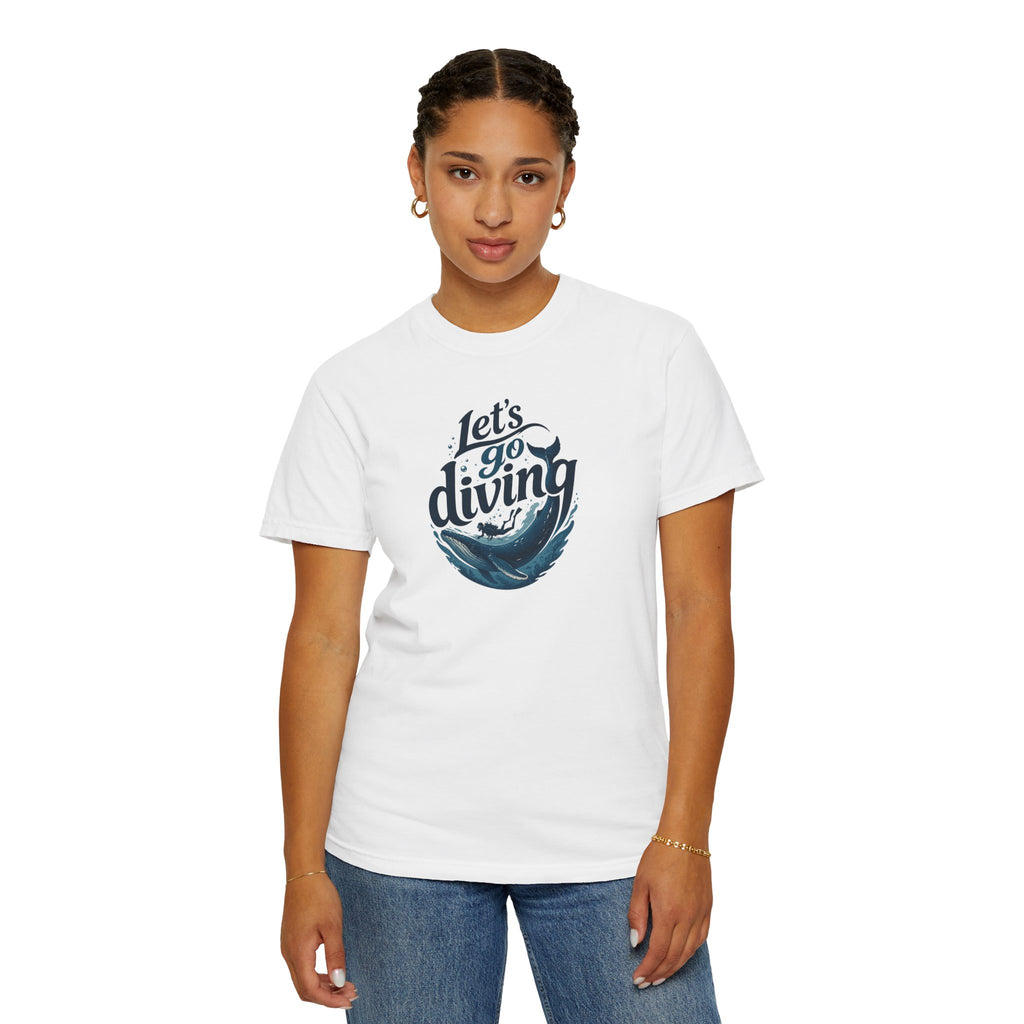 Let's go Diving Graphic T-Shirt — Beachy Summer Water Design