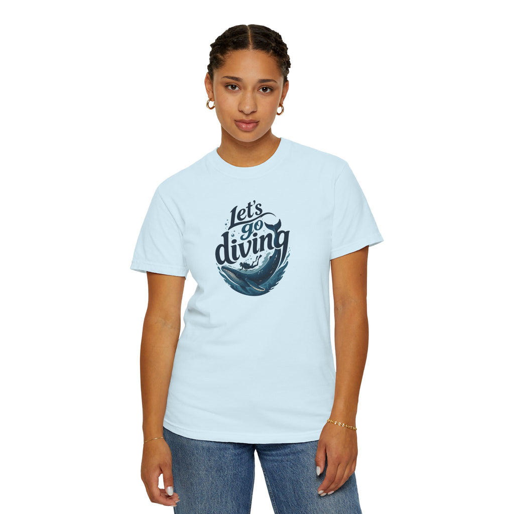 Let's go Diving Graphic T-Shirt — Beachy Summer Water Design