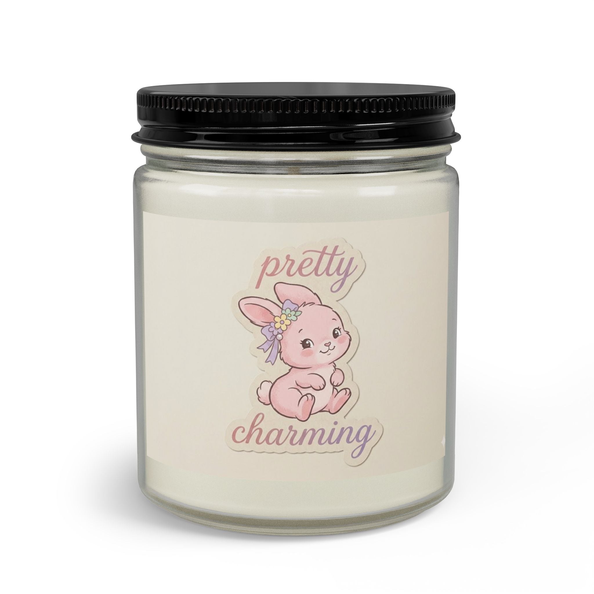 Pretty Charming Bunny Candle Set — Jar Candle with Matches & Wick Trimmer