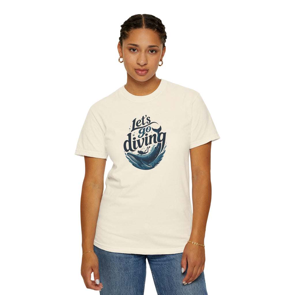 Let's go Diving Graphic T-Shirt — Beachy Summer Water Design