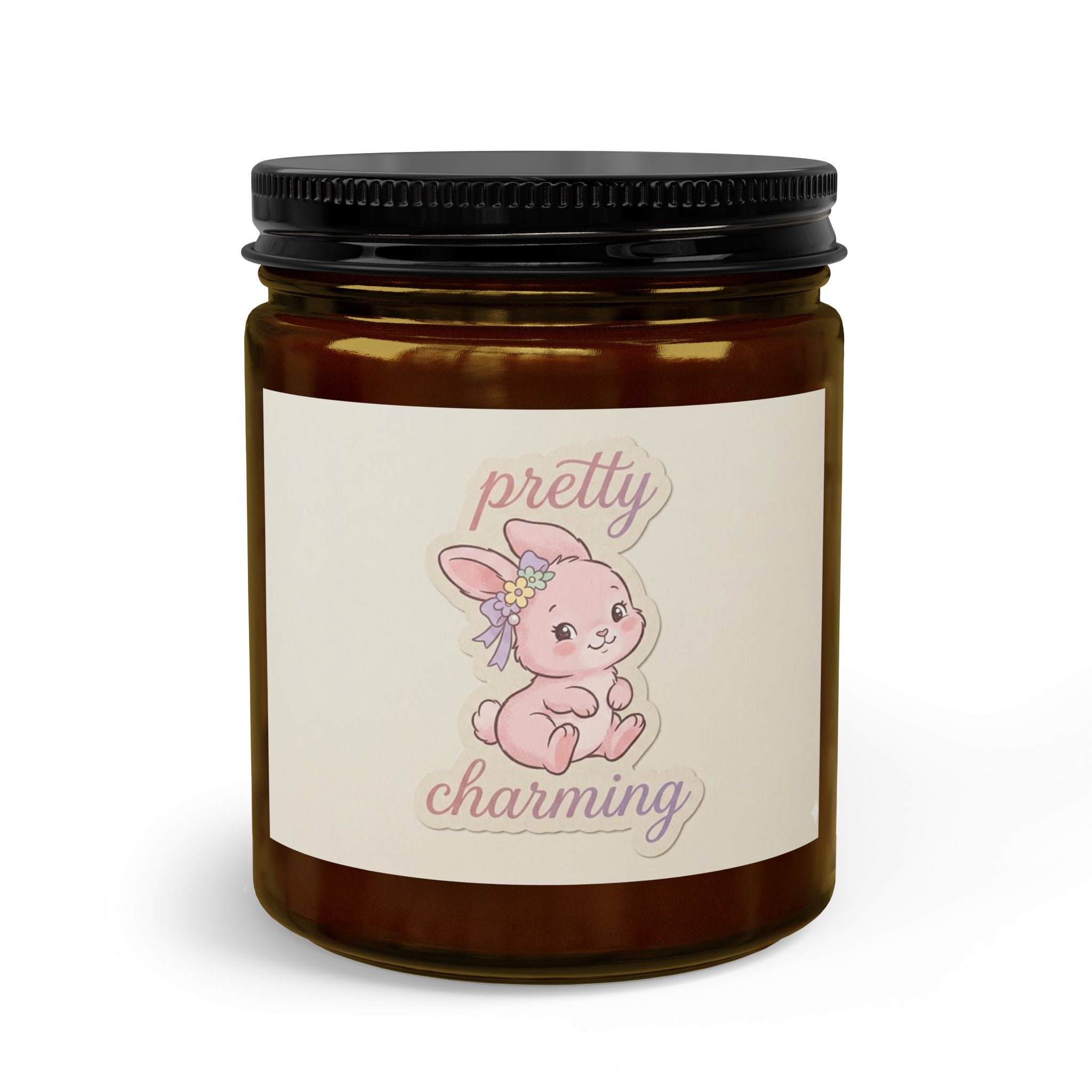 Pretty Charming Bunny Candle Set — Jar Candle with Matches & Wick Trimmer