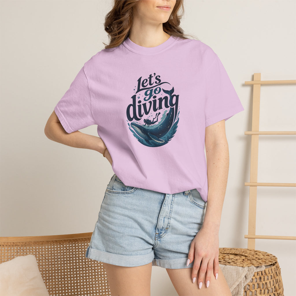 Let's go Diving Graphic T-Shirt — Beachy Summer Water Design