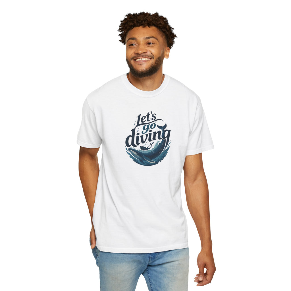 Let's go Diving Graphic T-Shirt — Beachy Summer Water Design