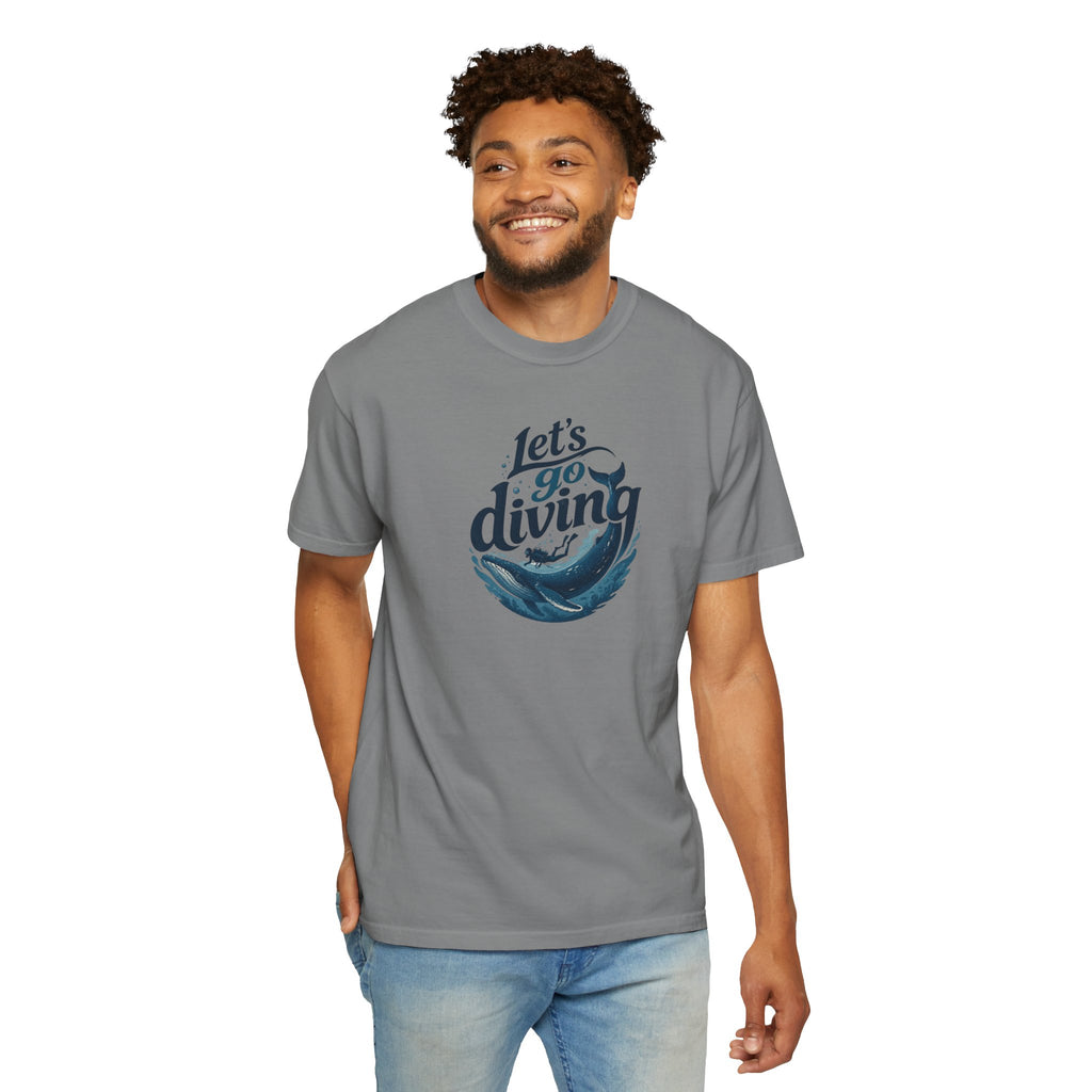 Let's go Diving Graphic T-Shirt — Beachy Summer Water Design