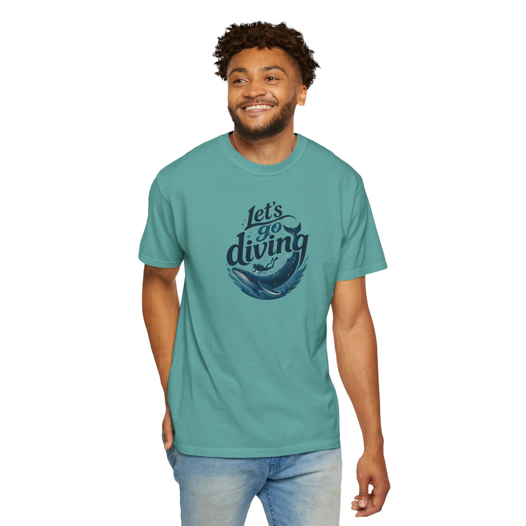 Let's go Diving Graphic T-Shirt — Beachy Summer Water Design